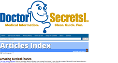 Desktop Screenshot of doctorsecrets.com