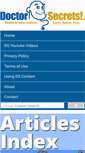 Mobile Screenshot of doctorsecrets.com