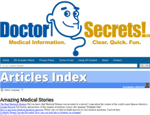Tablet Screenshot of doctorsecrets.com